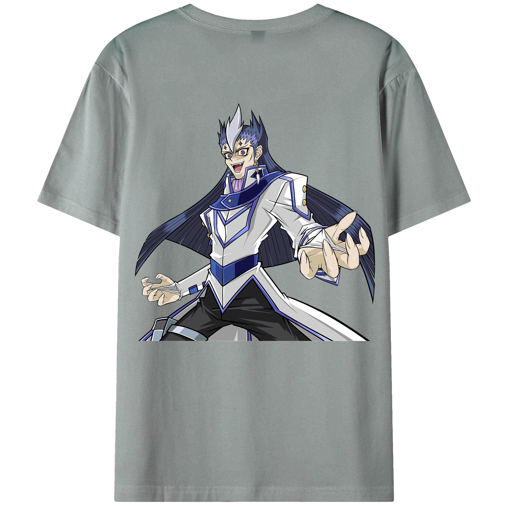 （画像用） 遊☆戯☆王 Yu-Gi-Oh! 綿100％ メンズ半袖Tシャツ（バックプリント） 通気性